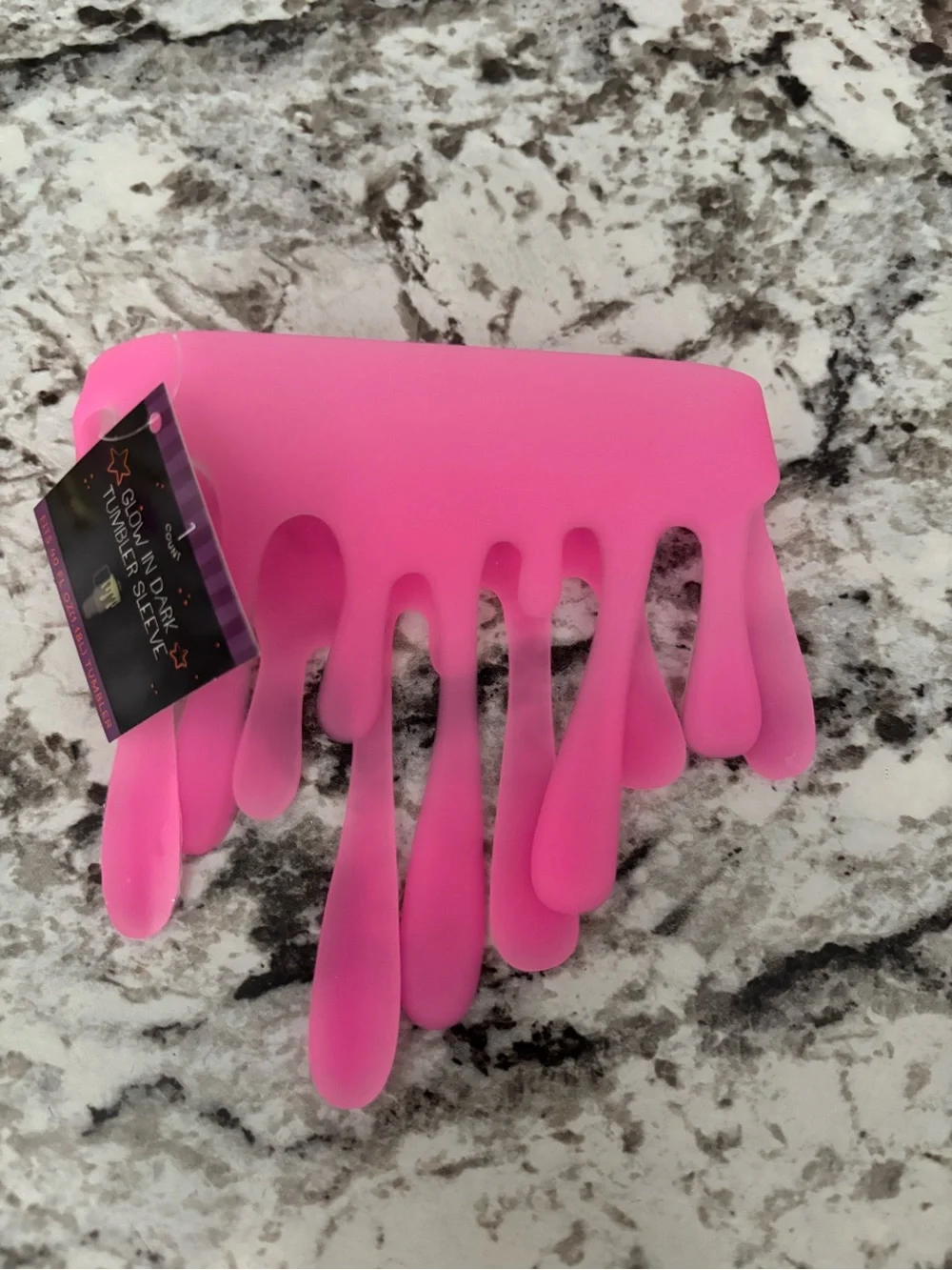 NEW Target Bullseyes Halloween Pink Glow in the Dark Tumbler Sleeve
